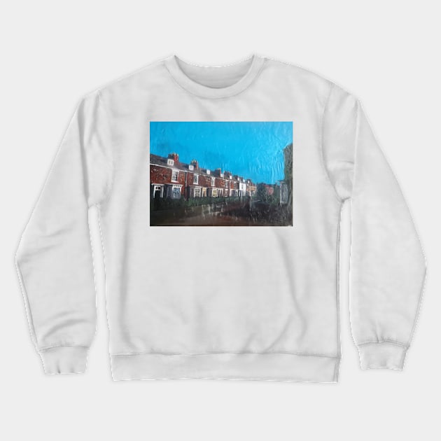 Terraced Houses In Beverley, Yorkshire, England Crewneck Sweatshirt by golan22may